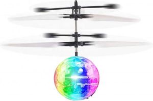 Merkloos Handbestuurbare vliegende HELI BAL drone met DISCO LED verlichting