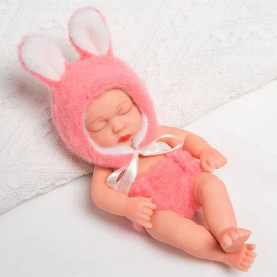Trendx Store -Nieuwe Siliconen Reborn Poppen 20Cm Baby Reborn Speelgoed Waterdicht Vinyl Bebe Pop Schattige Mini Reborn Babypop Voor Meisjes Verjaardagscadeau