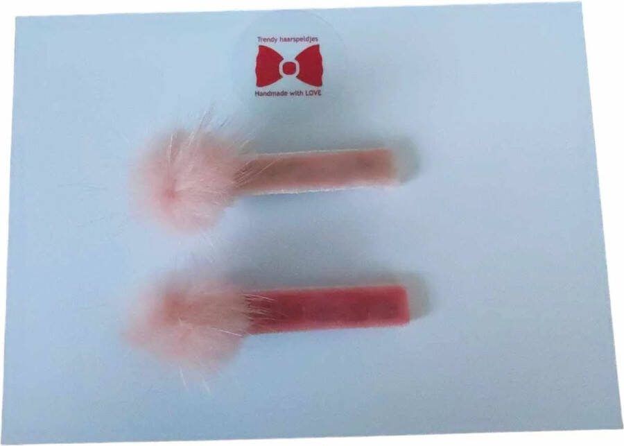 Trendy haarspeldjes Setje Haarspeldjes Fluwelen Haarclips Meisjes Haaraccessoires Peuter Kleuter Haarclips Roze
