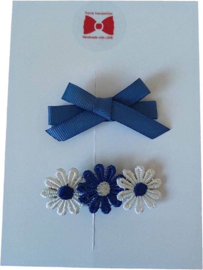 Trendy haarspeldjes Setje Haarspeldjes Meisjes Haaraccessoires Peuter Kleuter Haarclips Blauw