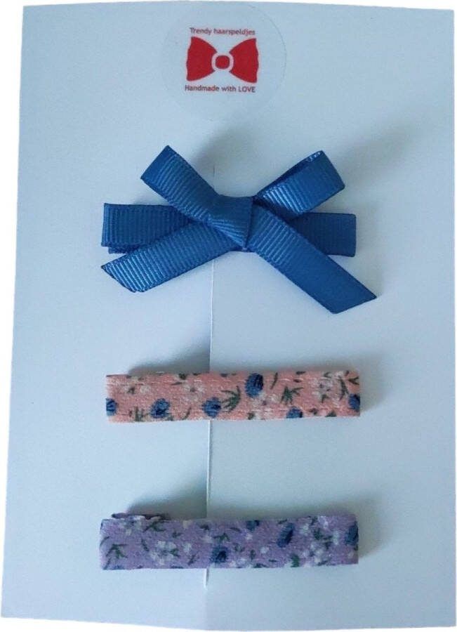 Trendy haarspeldjes Setje Haarspeldjes Meisjes Haaraccessoires Peuter Kleuter Haarclips Blauw Lavendel Roze