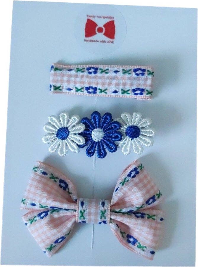 Trendy haarspeldjes Setje Haarspeldjes Meisjes Haaraccessoires Peuter Kleuter Haarclips Roze Blauw