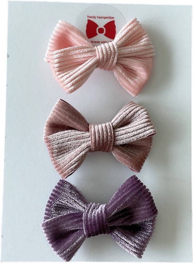 Trendy haarspeldjes Setje Haarspeldjes Meisjes Haaraccessoires Peuter Kleuter Haarclips Roze Oudroze Paars