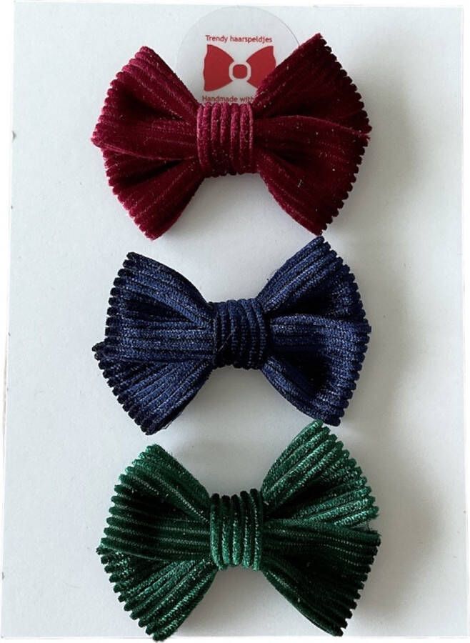 Trendy haarspeldjes Setje Haarspeldjes Meisjes Haaraccessoires Peuter Kleuter Haarclips Wijnrood Blauw Groen