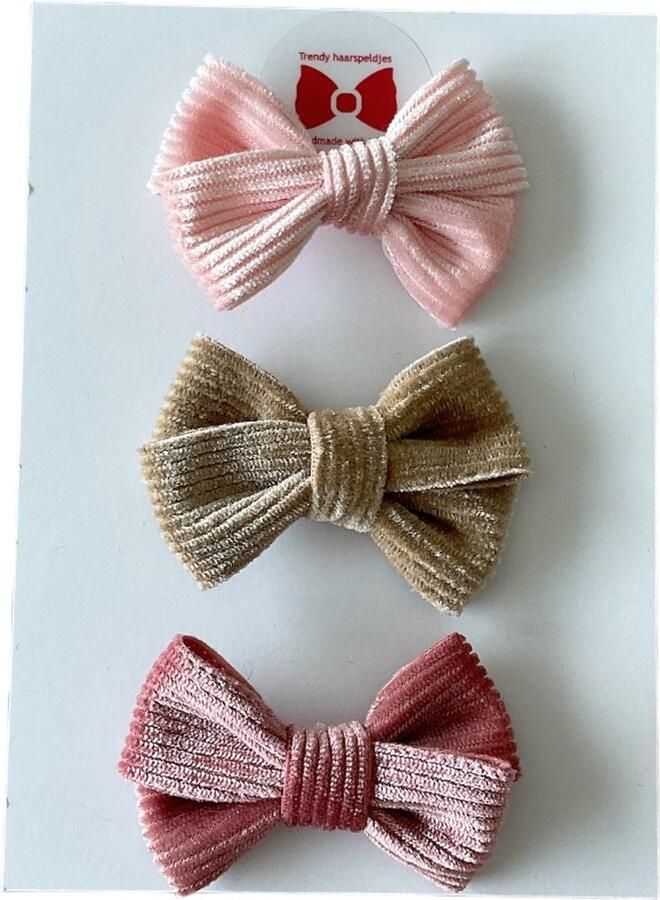 Trendy haarspeldjes Setje Haarspeldjes Meisjes Haaraccessoires Peuter Kleuter Haarclips Roze Beige Vintage Roze