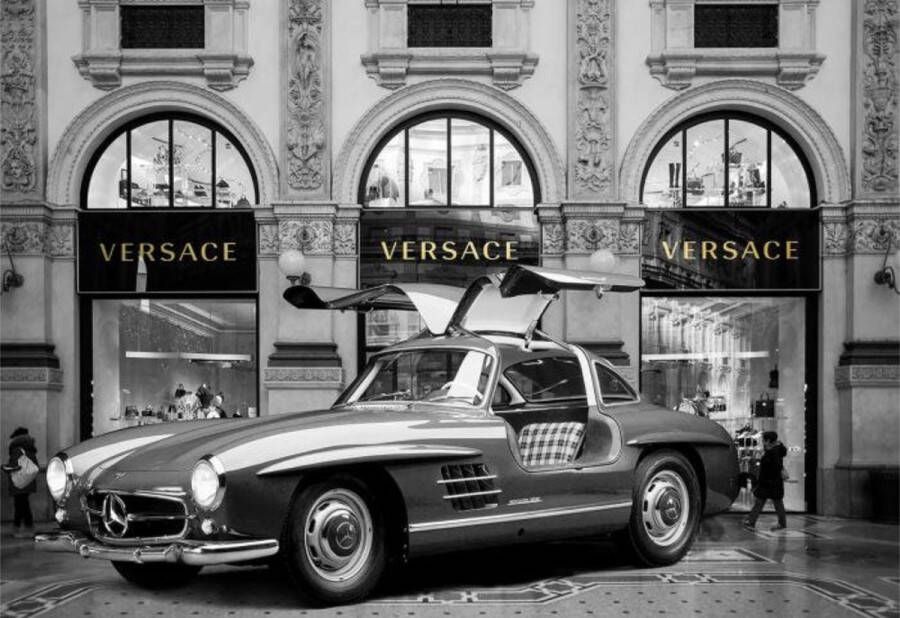 Ter Halle 160 x 110 cm glasschilderij Mercedes Benz Versace foto print op glas