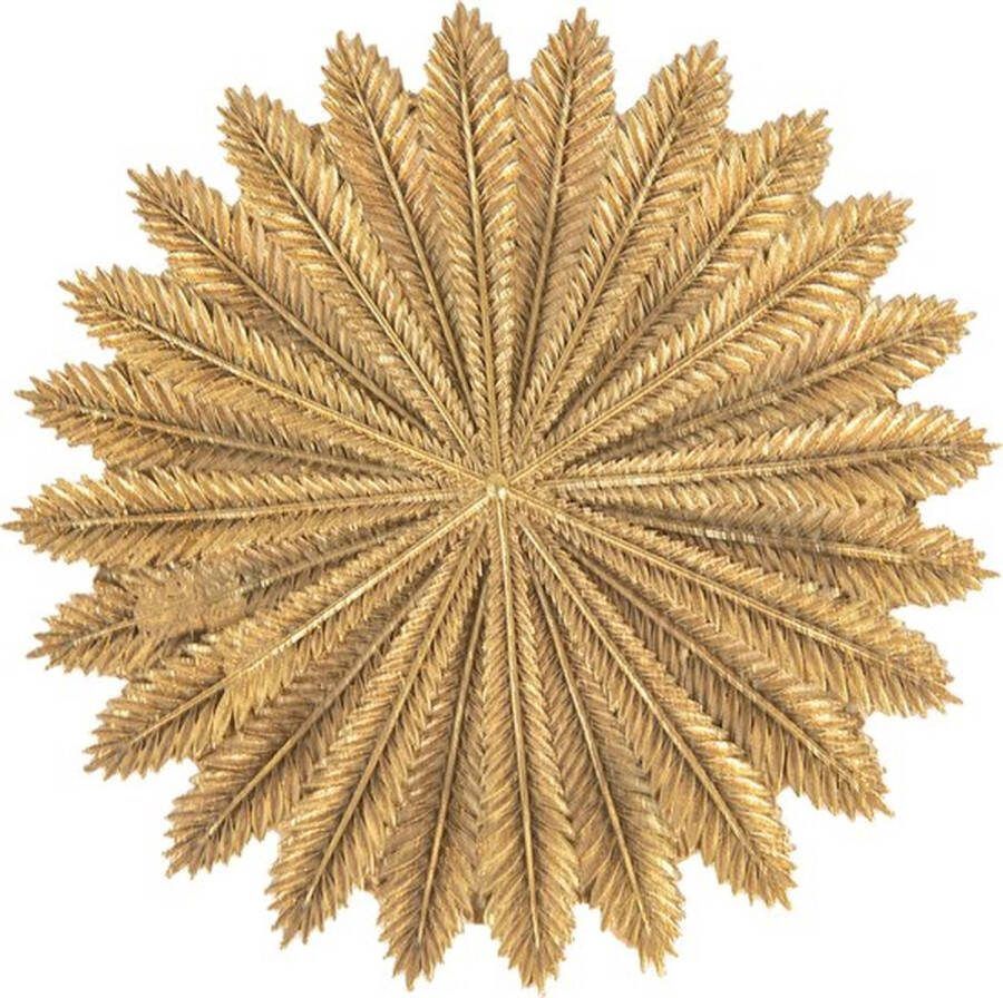 Trendybywave Decoratie schaal Ø 20*2 cm Goudkleurig Kunststof Rond Takken
