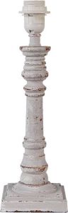 Trendybywave Lampenvoet Tafellamp 12*12*37 cm E27 max 1*60W Beige Hout Lampvoet