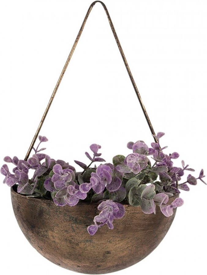 Plantenhanger 24x12x37 cm Koperkleurig Ijzer Hangpot