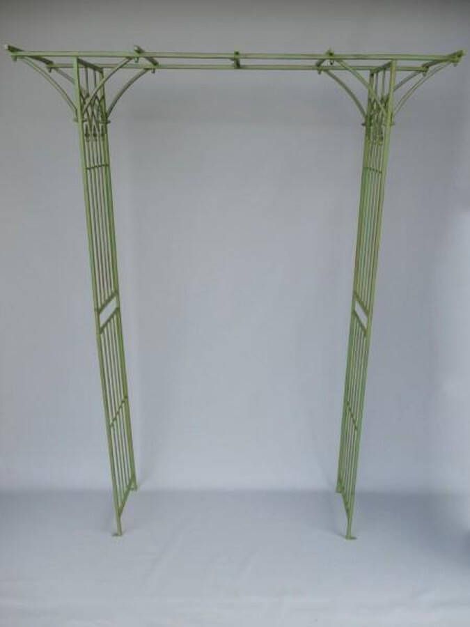 Rozenboog tuinboog rustiek metaal groen 230 cm hoog