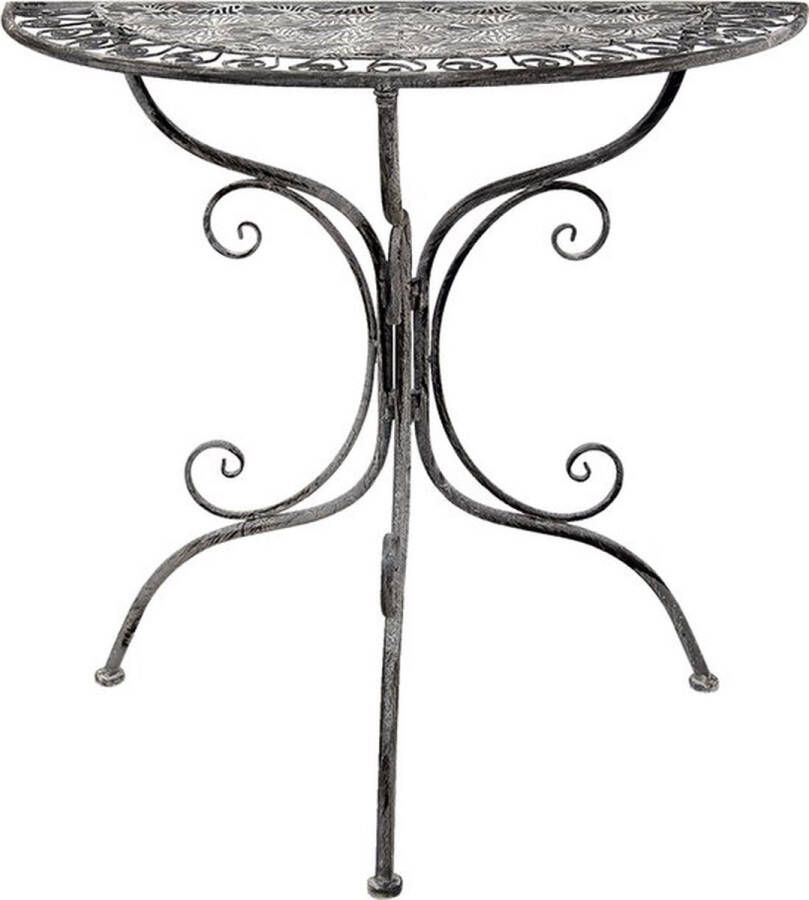Trendybywave Sidetable 80*36*75 cm Grijs Ijzer Wandtafel Haltafel Console Tafel