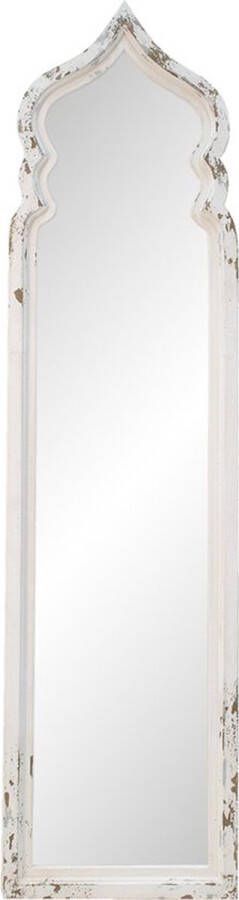 Trendybywave Staande Spiegel 48*4*186 cm Wit Hout Glas Rechthoek Passpiegel Grote Spiegel