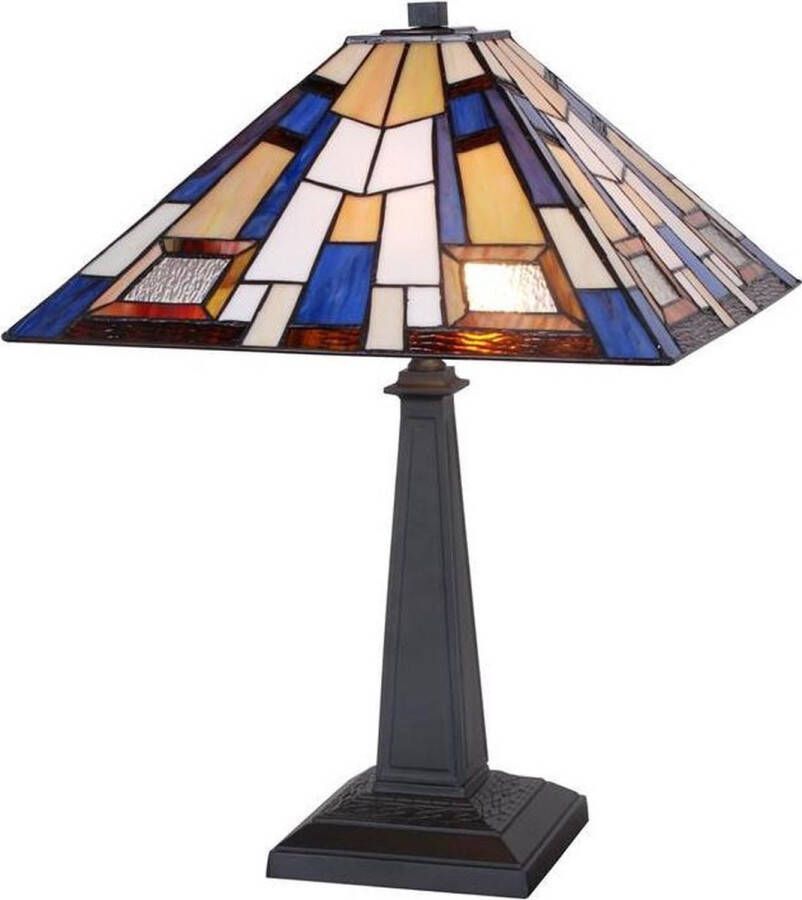 Trendybywave 44 x 60 cm Lampen Tafellamp Tiffany Style Glas in lood Design tafellamp