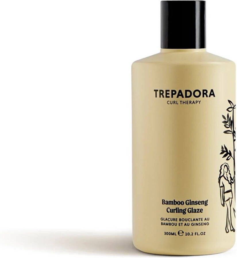 Trepadora Bamboo Ginseng Curling Glaze Styling gel Sterke hold Krullend haar 300 ml