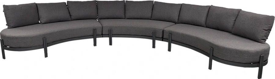Trestino Tirana Loungebank Rond 3-dlg Antraciet