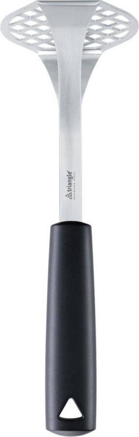 Triangle Aardappelstamper met Ophangsysteem RVS Zwart 25 cm Duurzaam & Vaatwasserbestendig