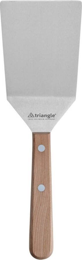 Triangle Breed Paletmes met Knik 12 cm RVS Lemmet Kersenhouten Heft Gemaakt in Solingen