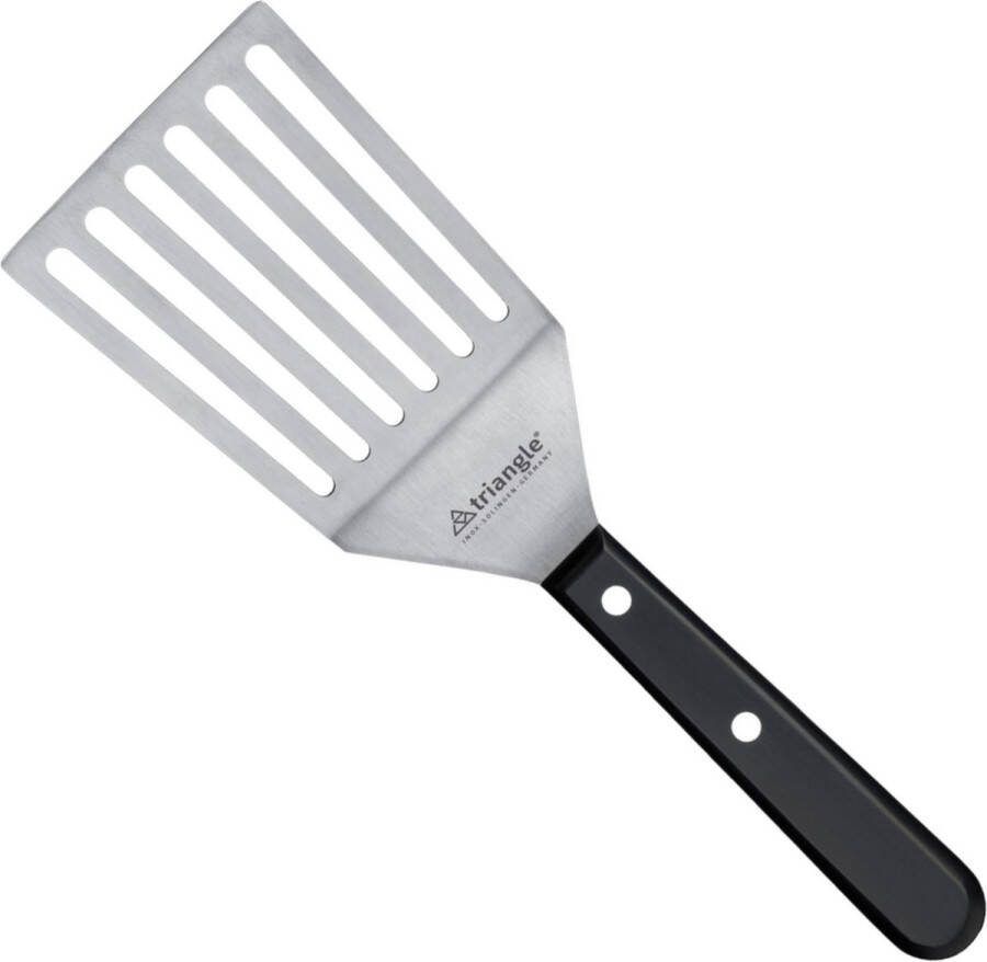 Triangle Extra Breed Paletmes met Knik en Gleuven 12 cm RVS Lemmet