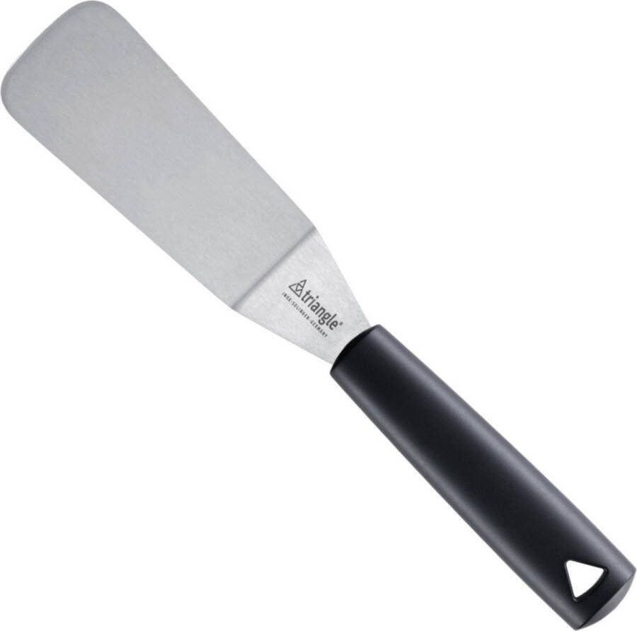 Triangle Flexibel Paletmes met Knik 12 cm Lemmet RVS met Ophangsysteem Zwart