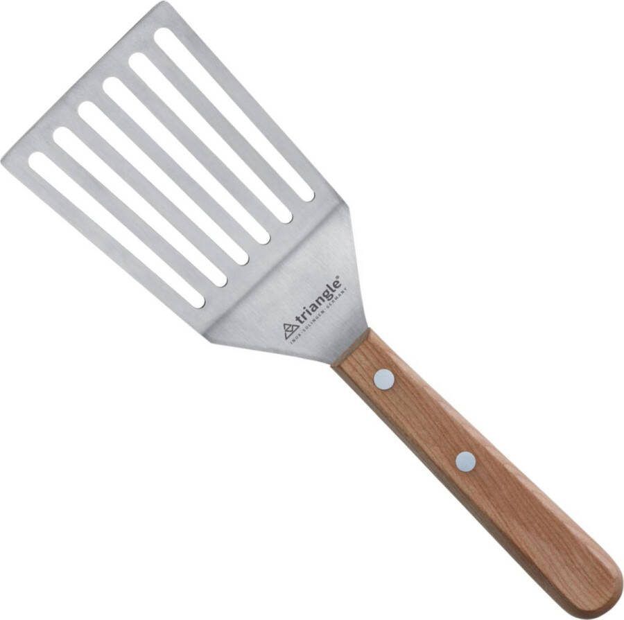 Triangle Knikbreed Paletmes met Gleuven 12 cm Kersenhouten Heft
