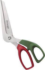 Triangle Pizzaschaar Italiaanse Kleuren 24.5 cm Uitneembaar RVS Kunststof Heft