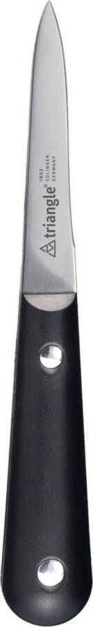 Triangle Professioneel Oestermes met Veilige Grip RVS Lemmet Zwart Kunststof Heft 16 cm