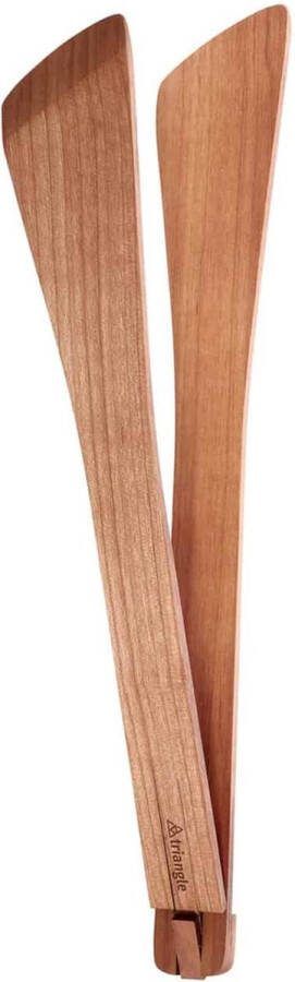 Triangle Serveertang van Kersenhout Compact en Elegant 8 mm Dik