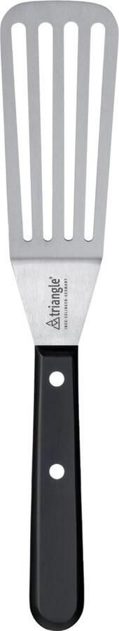 Triangle Paletmes met Knik en Gleuven RVS Ergonomisch Zwart Heft