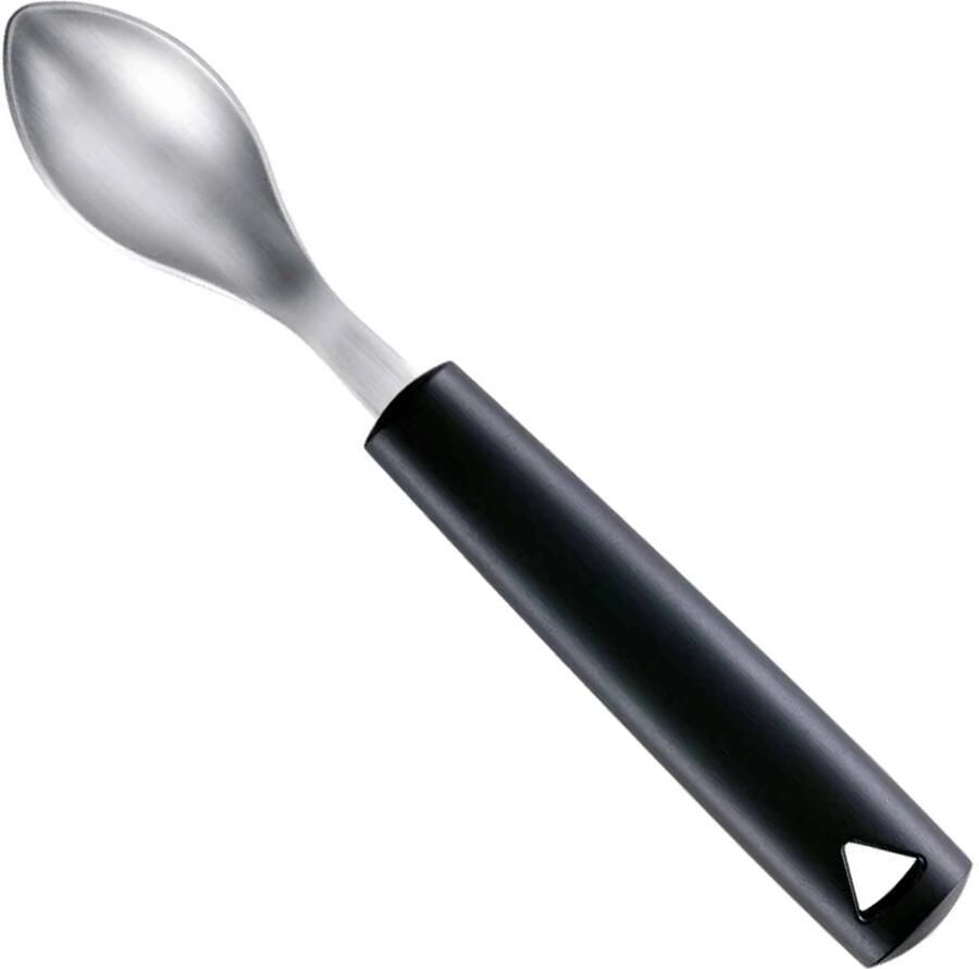 Triangle Quenelle Lepel Regular 6 cm Roestvrij Staal Ergonomisch Vaatwasserbestendig