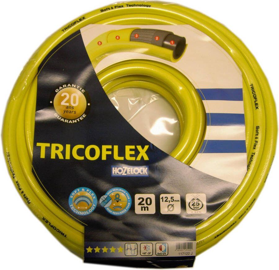 Tricoflex Waterslang 12 5 mm 20meter Duurzame Tuinslang voor Tuin en Buiten Flexibel en Weerbestendig