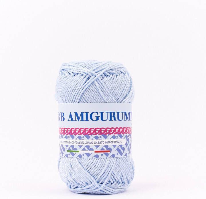 Tricot Cafè B.B.B. Filati Amigurumi Breigaren van puur katoen zeer zacht geschikt voor poppen en poppen machinewasbaar voor strijkijzer haaknaalden: 3-4 Lichtblauw 52 50 gr