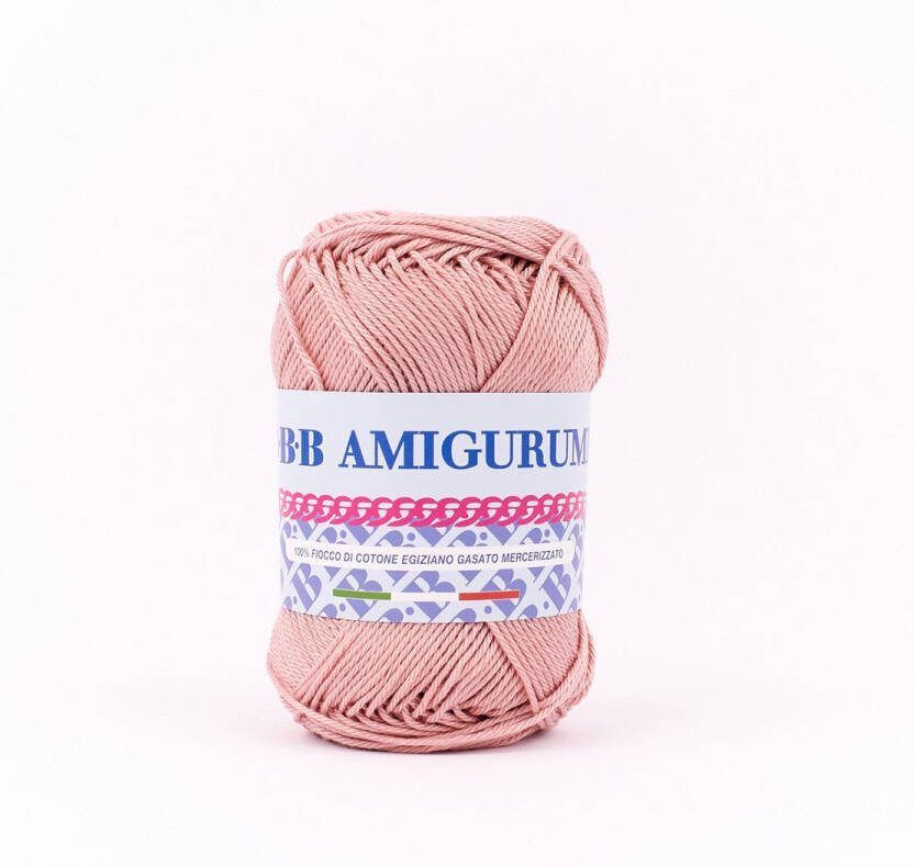 Tricot Cafè B.B.B. Filati Amigurumi Breigaren van puur katoen zeer zacht geschikt voor poppen en poppen machinewasbaar voor strijkijzer haaknaalden: 3-4 Antiek roze 5 50 gr
