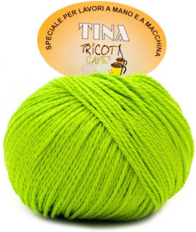 Tricot Cafè Tina puur katoenen garen super gemerceriseerd anti-pilling in glanzende kleur voor haaknaalden haaknaalden: 4 50 5 00 Acid 37 1 stuk 100 g