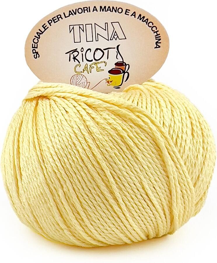 Tricot Cafè Tina puur katoenen garen super gemerceriseerd anti-pilling in glanzende kleur voor haaknaalden haaknaalden: 4 50 5 00 kuikens 11 1 stuk 100 g