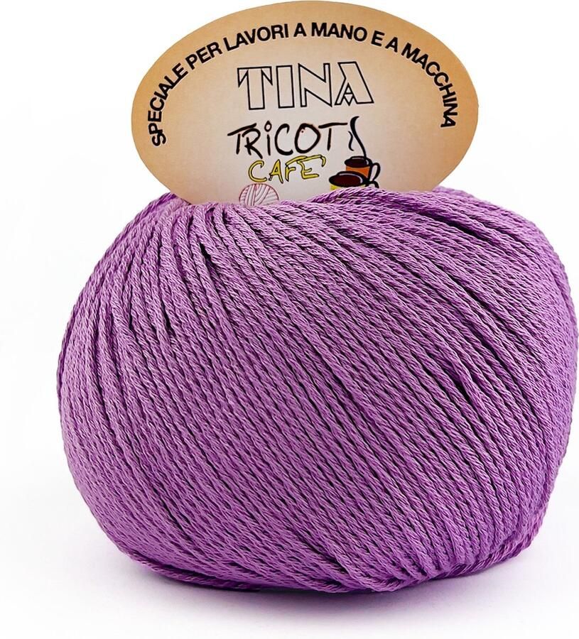 Tricot Cafè Tina puur katoenen garen super gemerceriseerd anti-pilling in glanzende kleur voor haaknaalden haaknaalden: 4 50 5 00 cycli 91 1 stuk 100 g