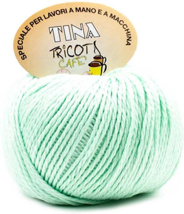 Tricot Cafè Tina puur katoenen garen super gemerceriseerd anti-pilling in glanzende kleur voor haaknaalden haaknaalden: 4 50 5 00 Verdino 47 1 stuk 100 g