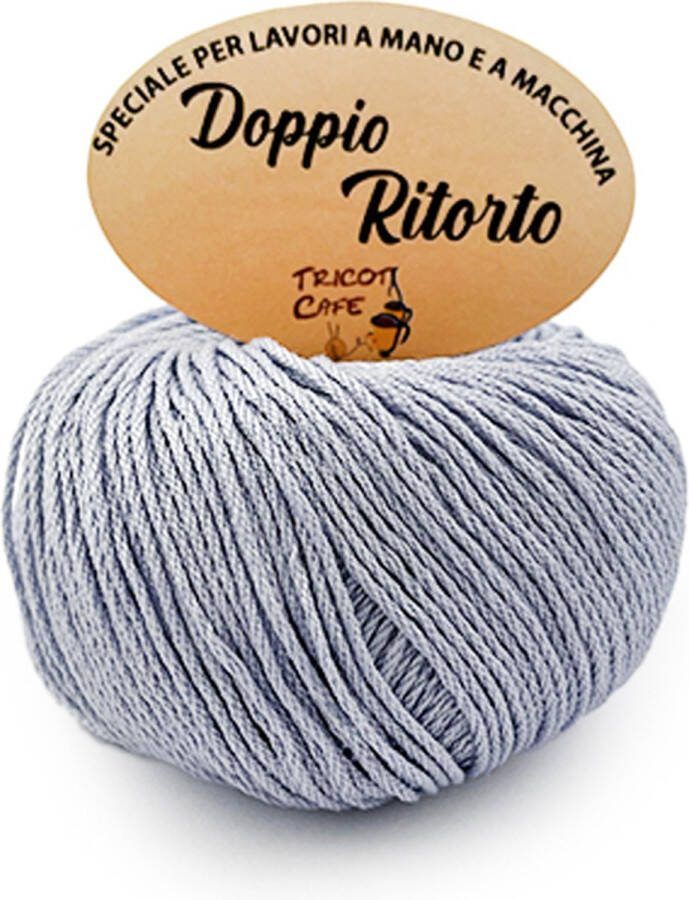 Tricot Cafè Tricot Café Double Twisted Puur katoenen garen om te haken vergast en gemerceriseerd ideaal voor het maken van kledingstukken en accessoires voor strijkijzers haaknaalden: 3 50 4 00 50 gr Lila 689