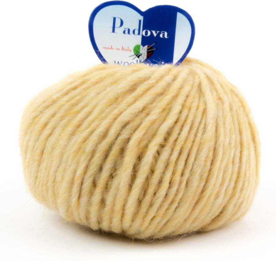 Tricot Cafè Tricot Café Padova Wol-alpacamix garen geschikt voor alle soorten werk Ideaal voor haakwerk Gemaakt in Italië Mix elegantie en kwaliteit 50g mosterd 062