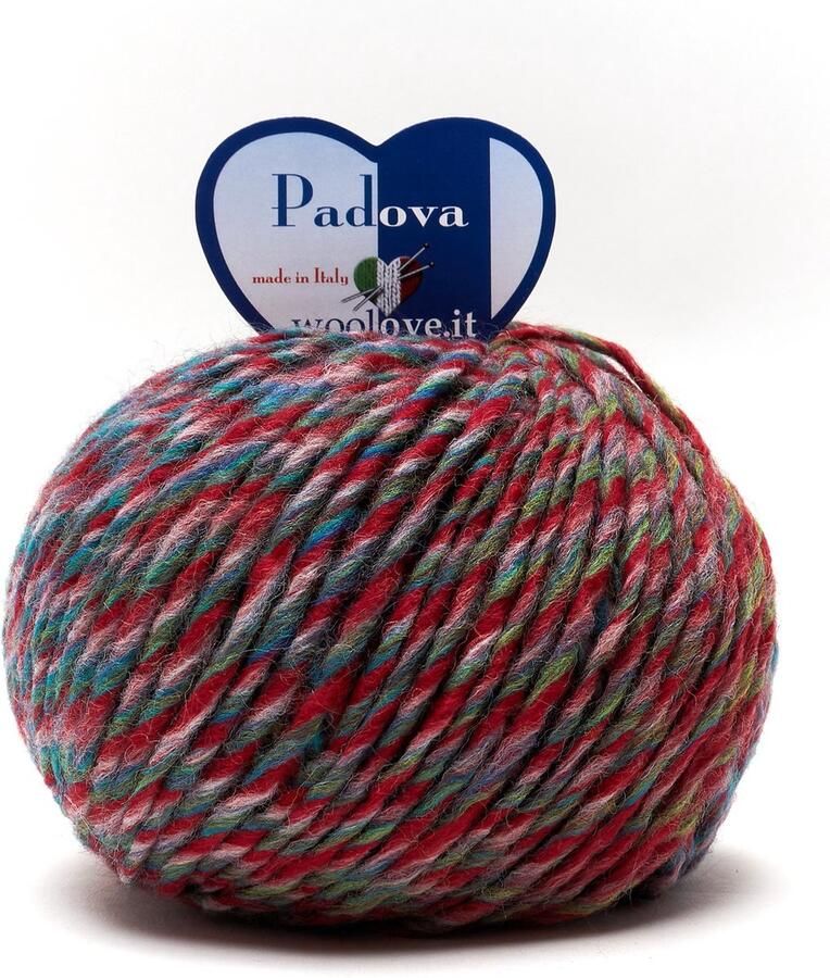 Tricot Cafè Tricot Café Padova Wol-alpacamix garen geschikt voor alle soorten werk Ideaal voor haakwerk Gemaakt in Italië Mix elegantie en kwaliteit 50g Mix Kerstmis 30