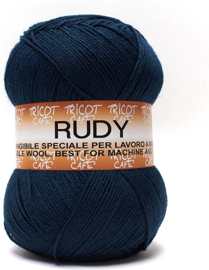 Tricot Cafè Tricot Café Rudy Warm en zacht garen gemaakt van een wol-acryl mix ideaal voor alle soorten breiwerk crochetwerk Naaldmaat: 3.50 4.00 250gr Donker turquoise 41