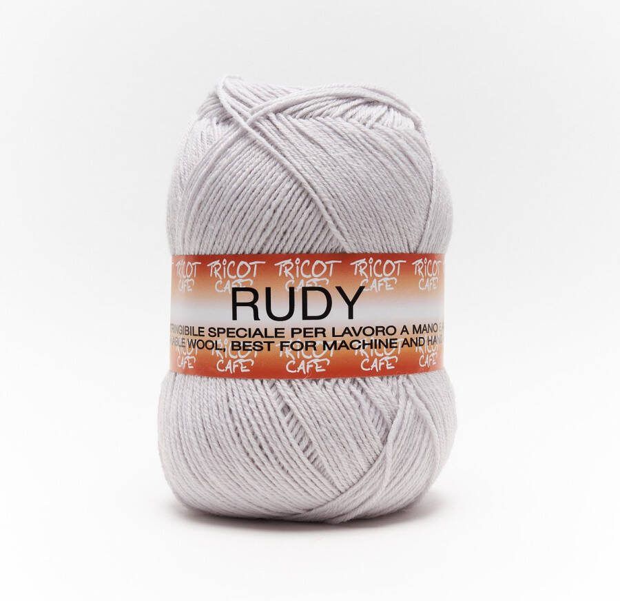 Tricot Cafè Tricot Café Rudy Warm en zacht garen gemaakt van een wol-acryl mix ideaal voor alle soorten breiwerk crochetwerk Naaldmaat: 3.50 4.00 250gr Parelgrijs 9501