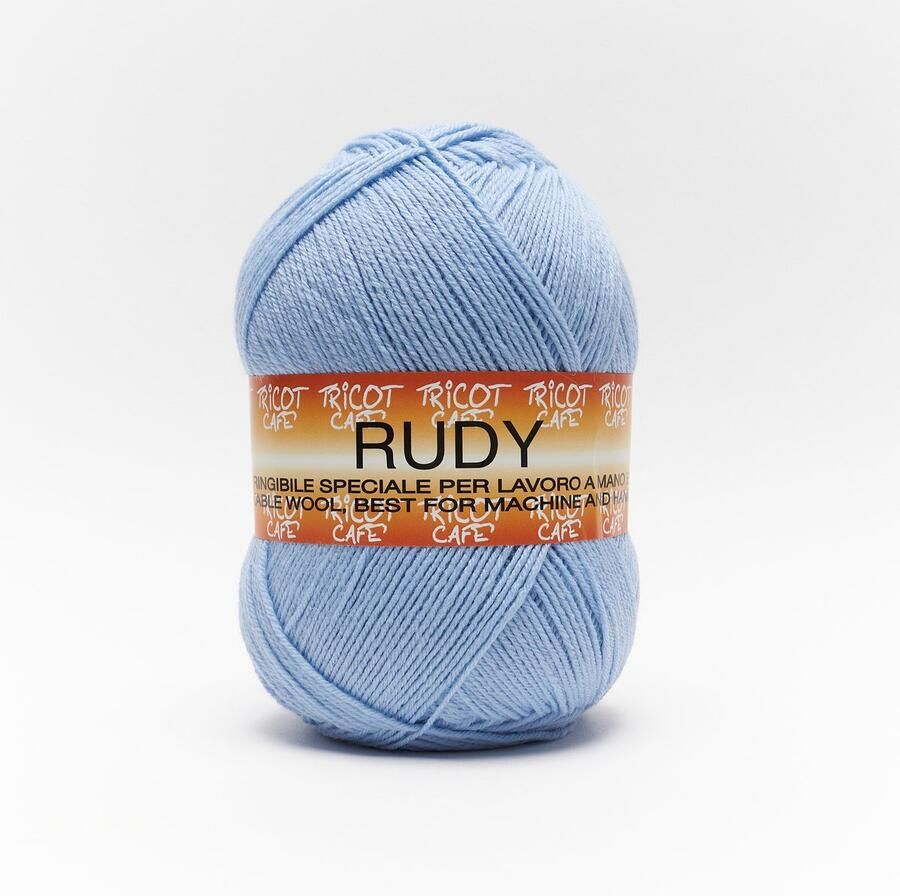 Tricot Cafè Tricot Café Rudy Warm en zacht garen gemaakt van een wol-acryl mix ideaal voor alle soorten breiwerk crochetwerk Naaldmaat: 3.50 4.00 250gr Lichtblauw baby 23