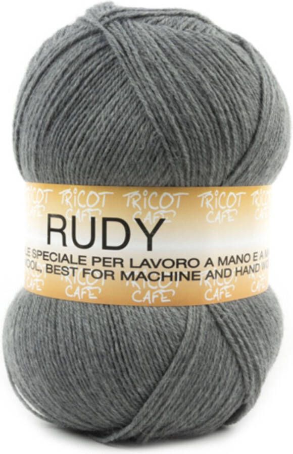 Tricot Cafè Tricot Café Rudy Warm en zacht garen van een wol-acrylmengsel ideaal voor alle soorten breiwerk Naaldmaat: 3 50 4 00 250gr Grijs 7