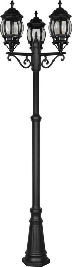 TRIO ELVO Paalverlichting Zwart mat excl. 3x E27 4W Buitenverlichting IP23