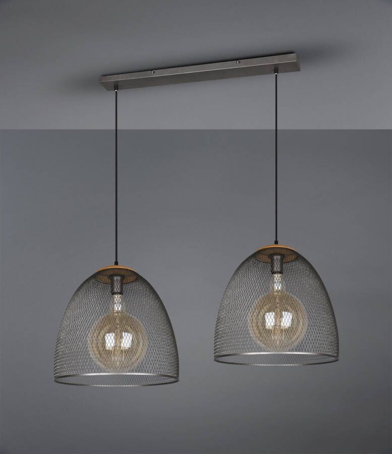 Trio Vintage Hanglamp Ivar Metaal Grijs