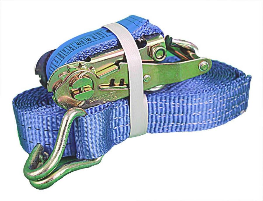 Trisco Spanband Sjorband met ratel en J-haken 25 mm 6 meter; 1500 kg Per 2 stuks