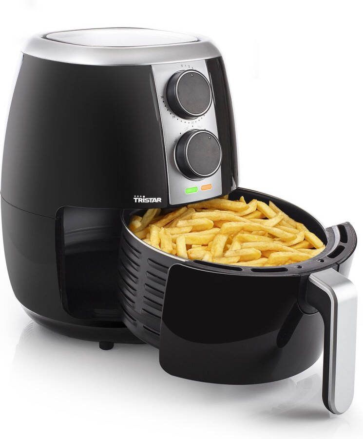 Tristar Airfryer FR-6989 Heteluchtfriteuse 3.5 liter Crispy Fryer met Cool Touch Handvat Zwart
