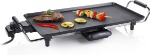 Tristar BP-2965 Bakplaat – Gourmet bakplaat voor op tafel Grillplaat elektrisch 46 cm Voor 4 tot 6 personen Met regelbare thermostaat Antiaanbaklaag Zwart