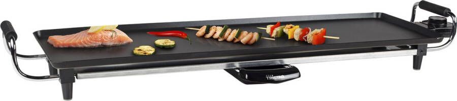 Tristar Bakplaat XL BP-2970 – Gourmet bakplaat voor op tafel Grillplaat elektrisch 70 cm Voor 6 tot 8 personen Met regelbare thermostaat Antiaanbaklaag Zwart