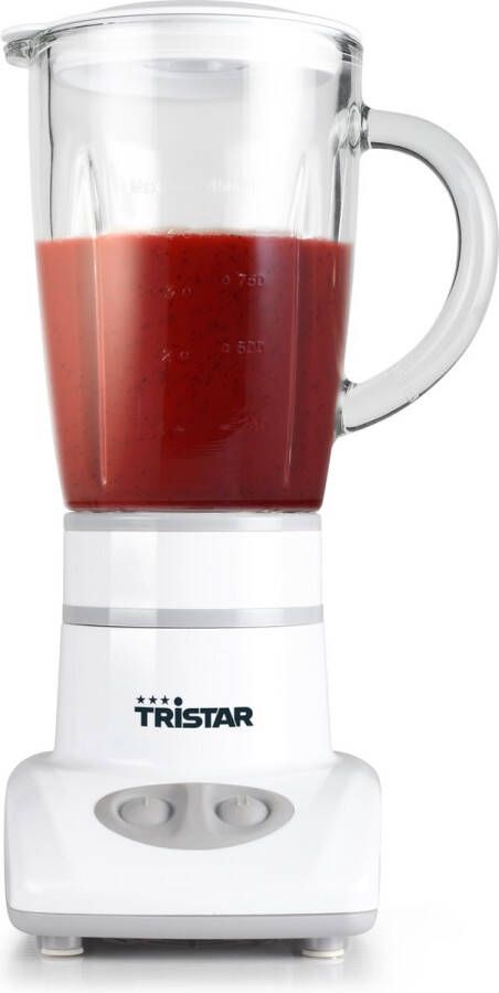 Tristar Blender BL-4431 – Blender voor smoothies shakes of babyhapjes 450 ml Glazen Kan 180 Watt